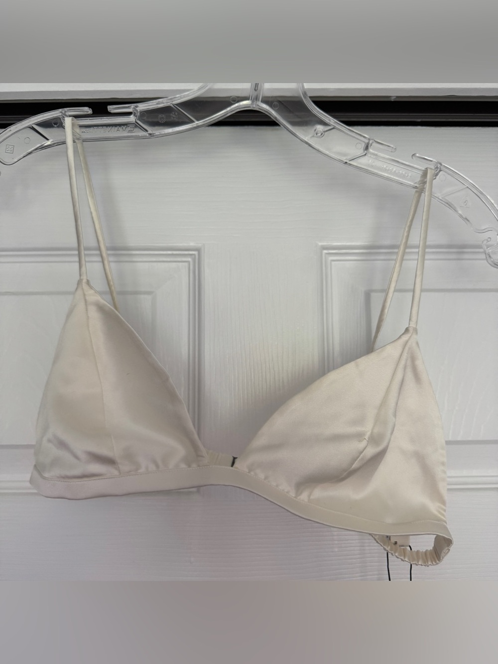 FLEUR DU MAL | NWT Luxe Triangle Bra MEDIUM - ivory